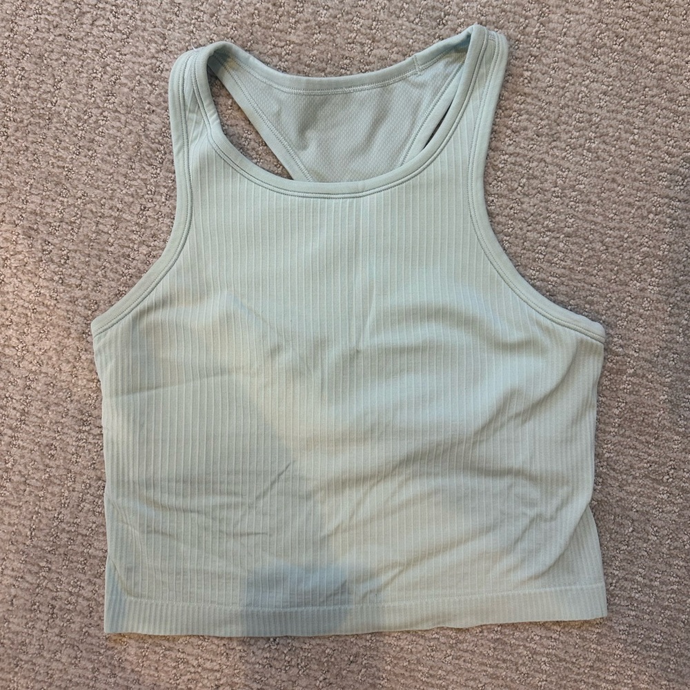 Lululemon ebb to street cropped racer back tank